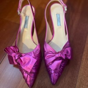 Prada “Calzature Donna” Slingback Kitten Heel